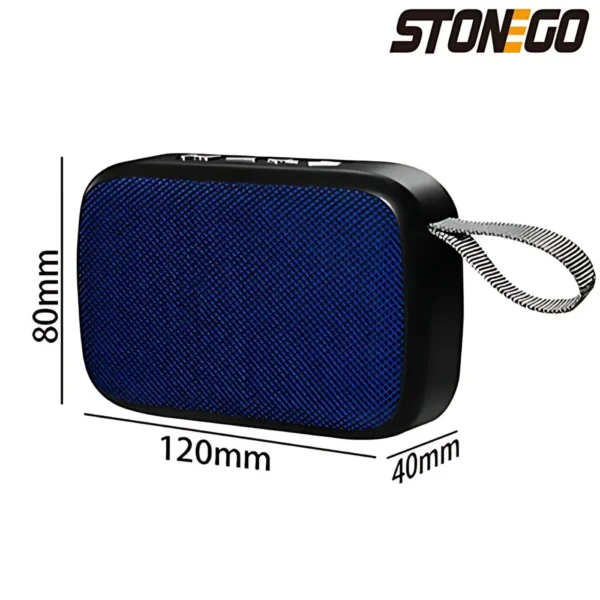 STONEGO 1PC Bluetooth Speakers Portable 3D Stereo Speakers Outdoor Wireless Speakers Support FM-TF Cards - Image 5