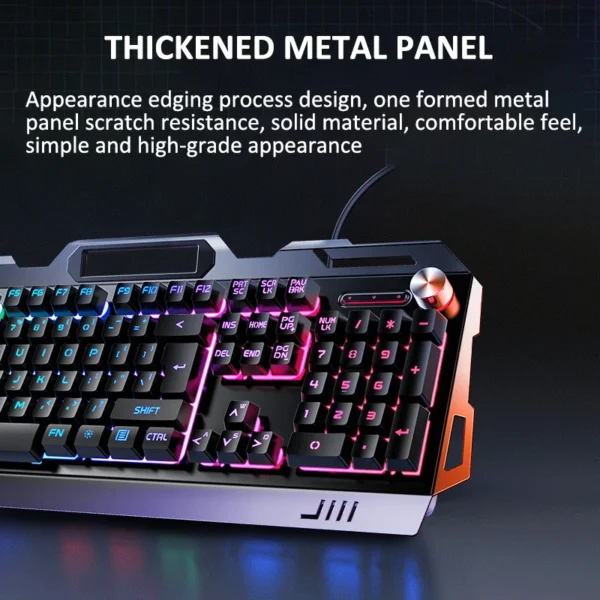 Hot Sale 3 In 1 RGB Colorful Backlit 104 Keys Gaming Mechanical Keyboard And Mouse Headphone Combo For PC Gamer - Image 3