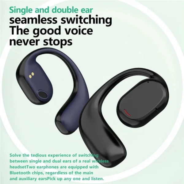 Popular True Wireless Open Ear Earbuds with Earhooks Sports Headphones - Image 6