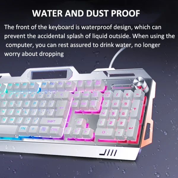 Hot Sale 3 In 1 RGB Colorful Backlit 104 Keys Gaming Mechanical Keyboard And Mouse Headphone Combo For PC Gamer - Image 5